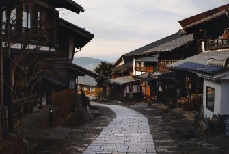 pexels-photo-2187662-2187662 Explore the serene beauty of a traditional Japanese village street at dawn.